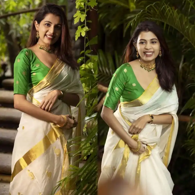 Bushra M Blogs 21 Trendy Green Kerala Saree Blouse Designs To Try In 2019 |  BlogAdda