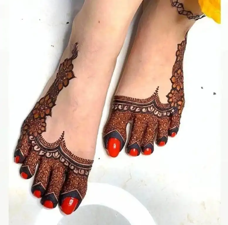 simple easy feet henna mehndi designs/mehndi designs for f… | Flickr