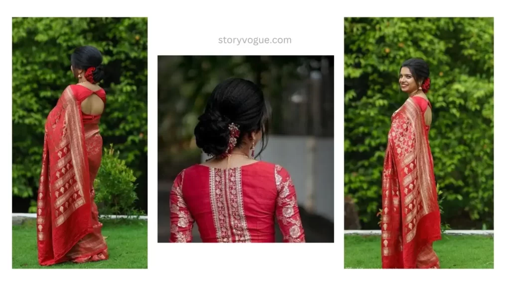 Banarasi saree blouse designs back